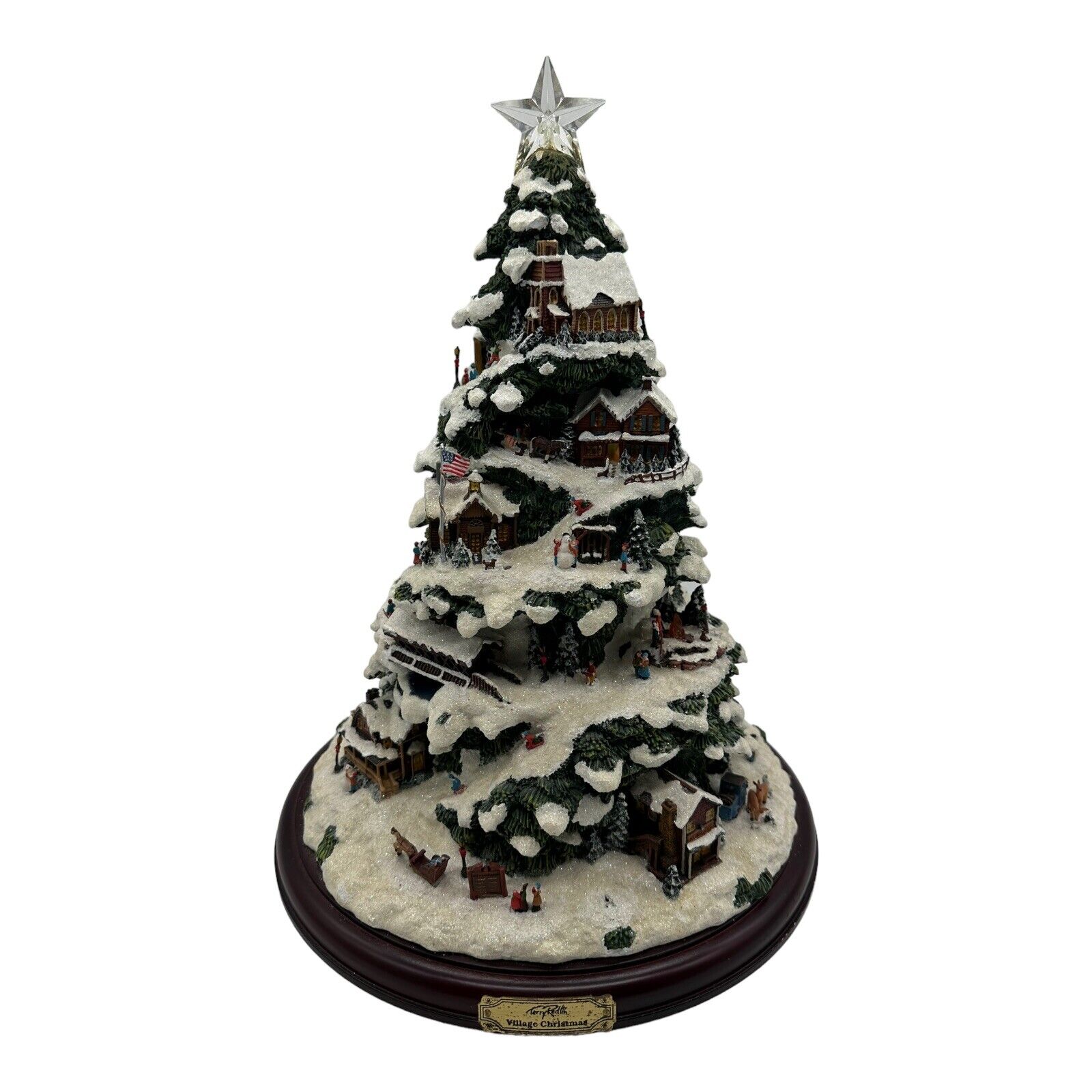 Terry Redlin Large Village Christmas Tree Detailed 15