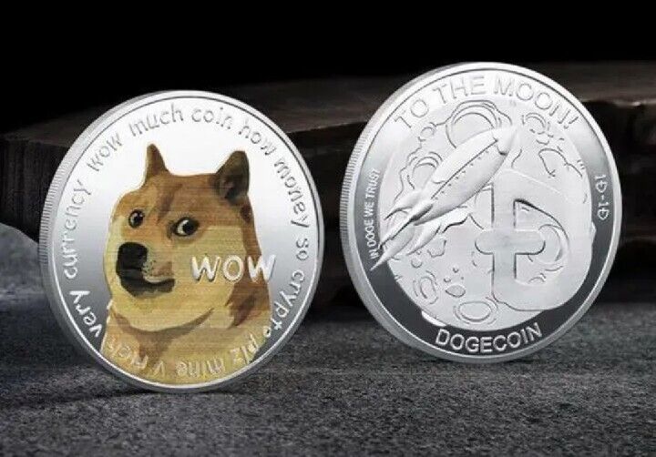 Lot Of 40  Dogecoin WOW To The Moon Doge Coin Commemorative Coin Limited Edition