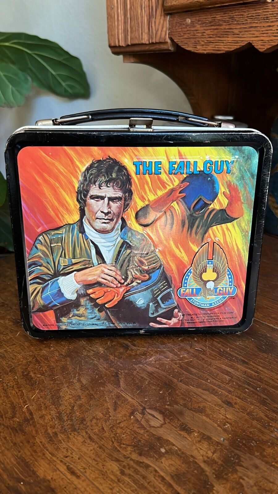 Vintage 1981 The Fall Guy Metal Lunchbox And NO Thermos Retro 80’s T.V.
