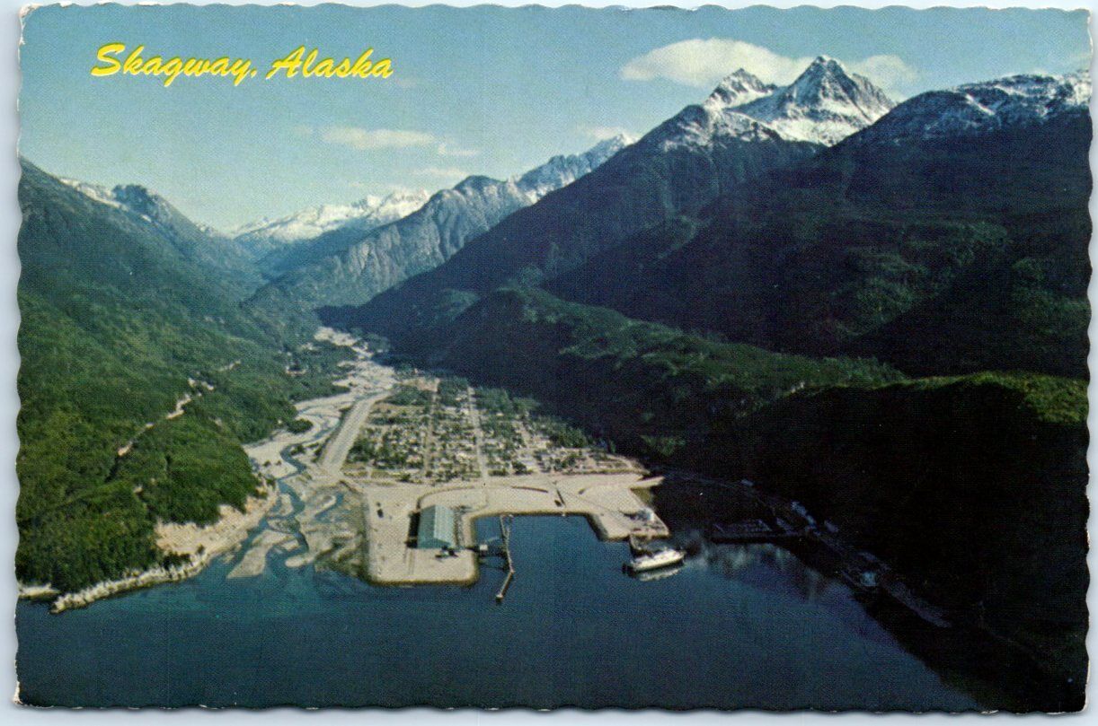 Postcard - Skagway's Busy Port - Skagway, Alaska