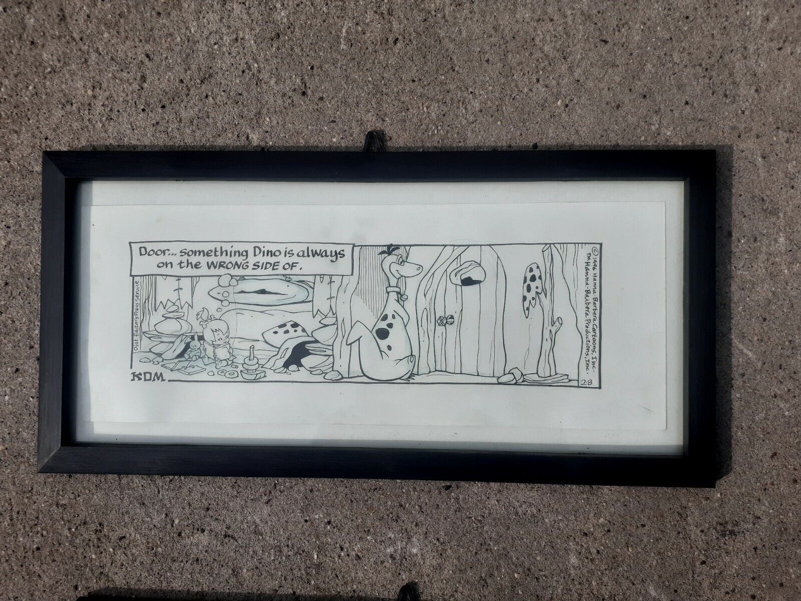 Original Hanna Barbera Flinston Drawings By Karen Marchette KDM