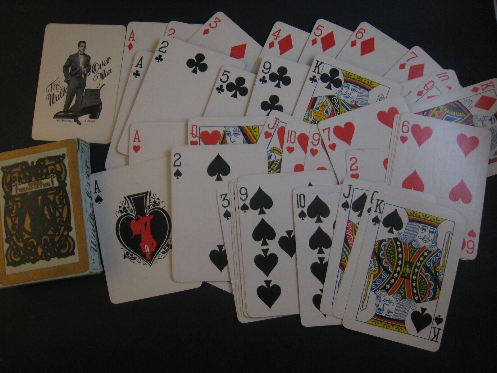 Antique  Playing Cards   1890-1900  52 + Joker, Box... fine