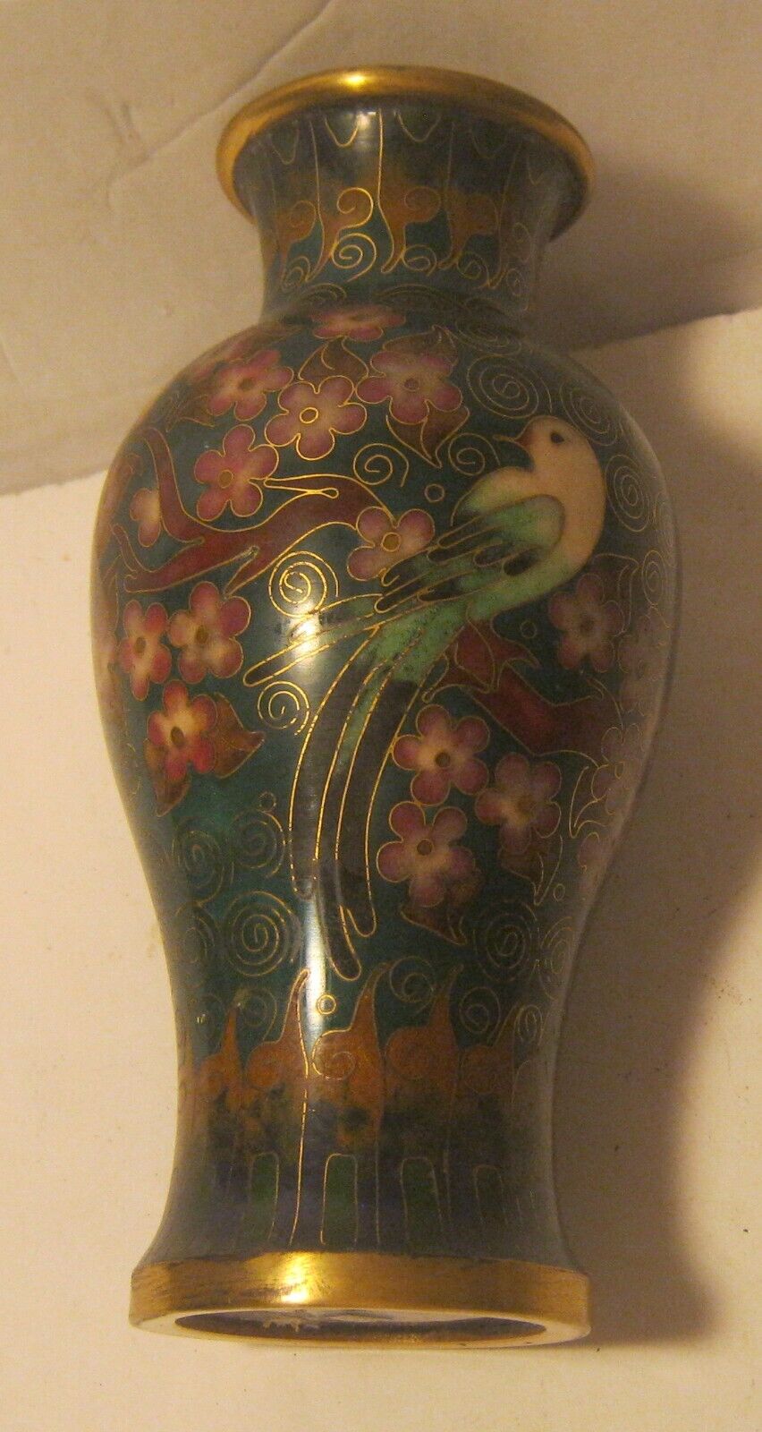 Lovely Small KUO\'S Chinese Cloisonne Vase EXCELLENT Condition