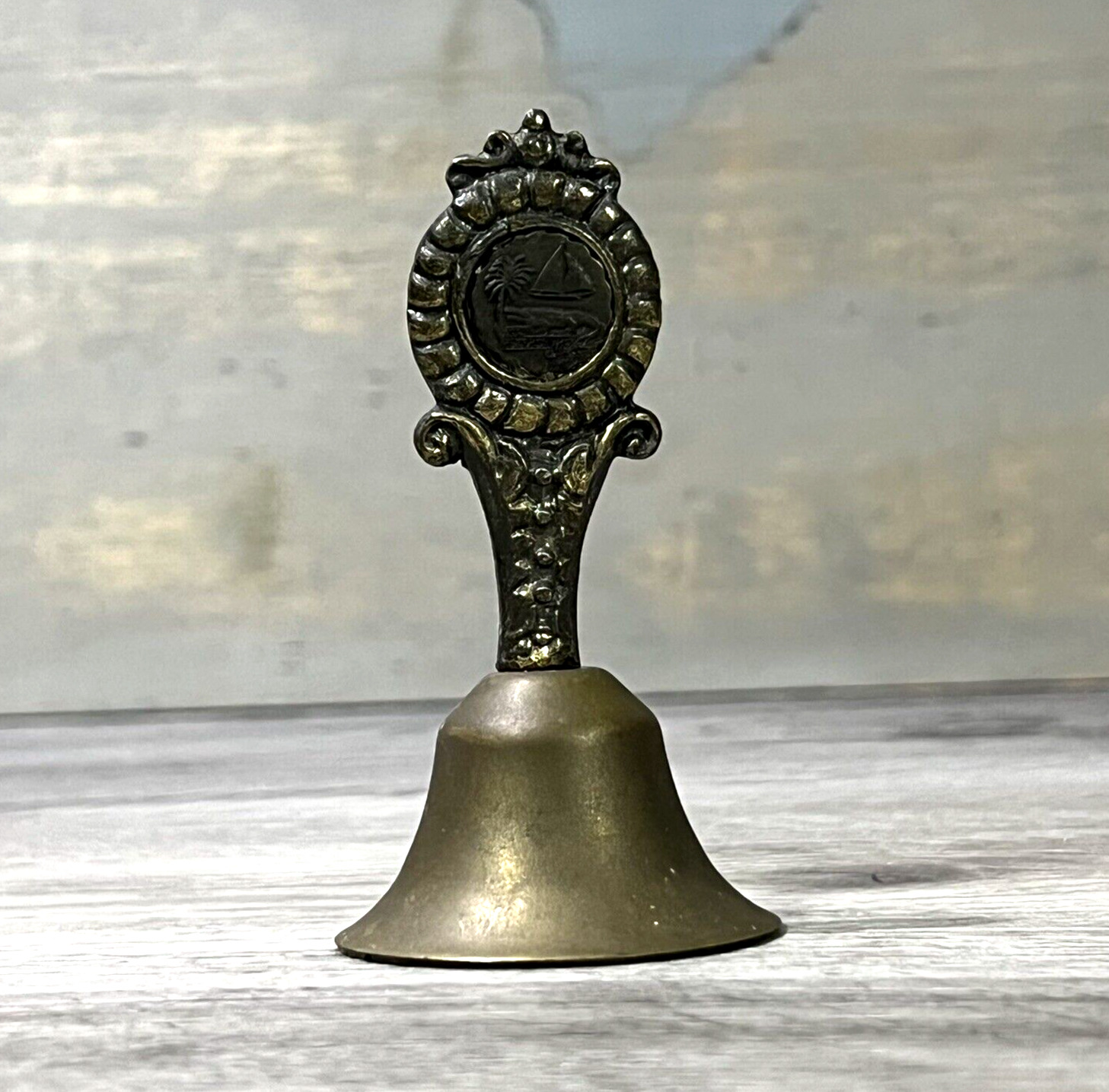 Vintage St Petersburg Florida Brass Bell  - Souvenir keepsake rare