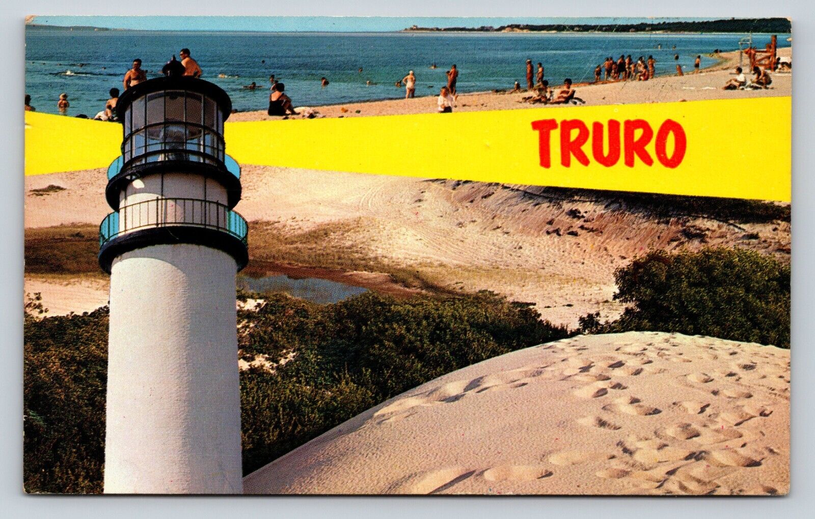 c1964 Truro Massachusetts Cape Cod Beach View VINTAGE Postcard