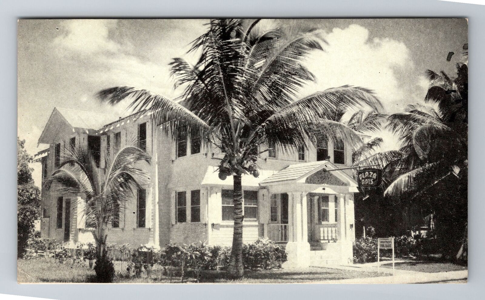 Lake Worth FL-Florida, Plaza Apartments, Advertising, Antique Vintage Postcard