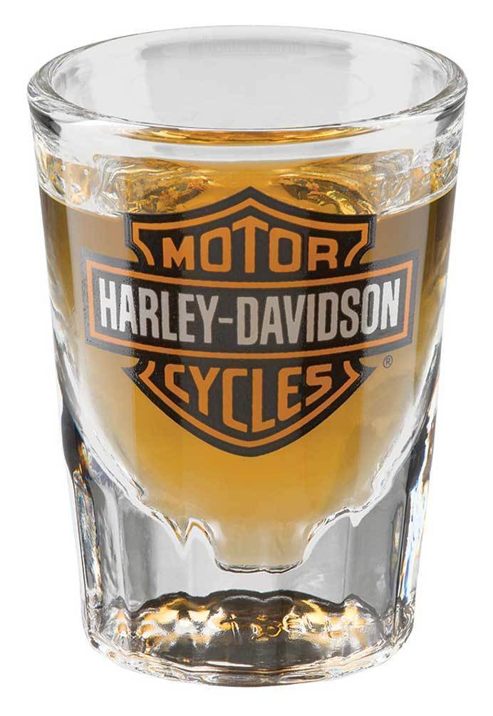 Harley-Davidson® Bar & Shield Over-sized 2 oz Clear Shot Glass HDX-98713