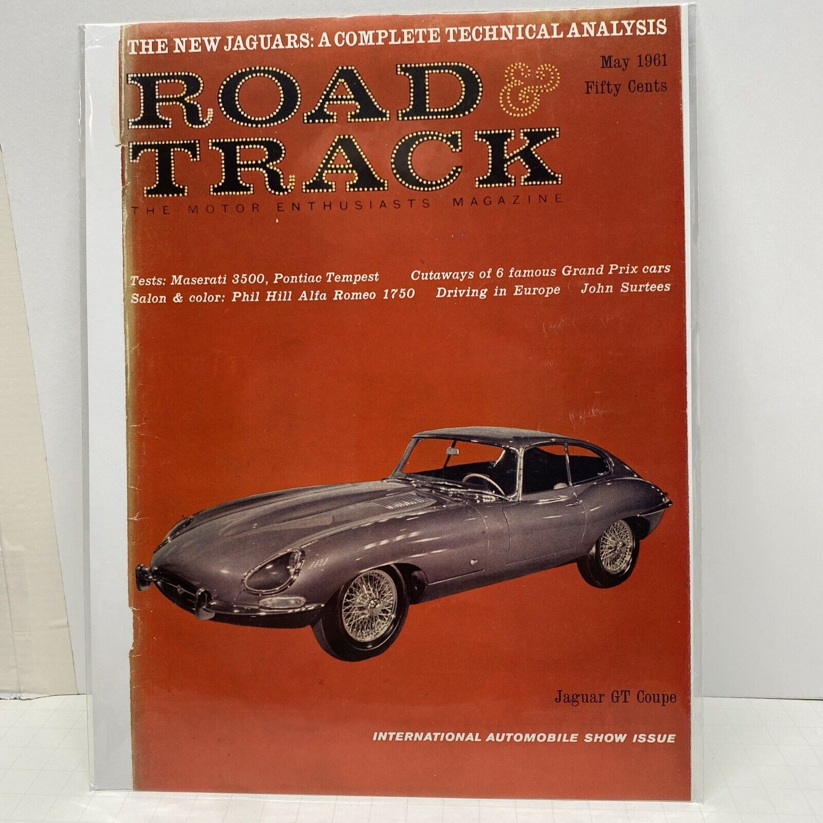 Road & Track 1961 JAGUAR GT Coupe Road & Track Cover