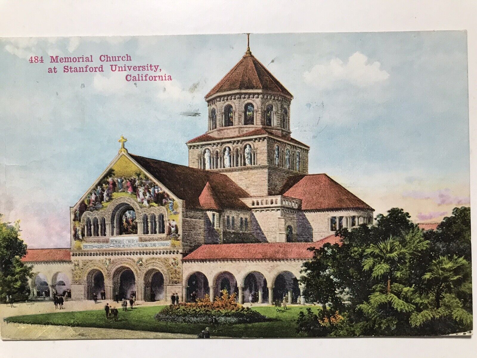 1915 Memorial Church Standford University California Divided Back Postcard