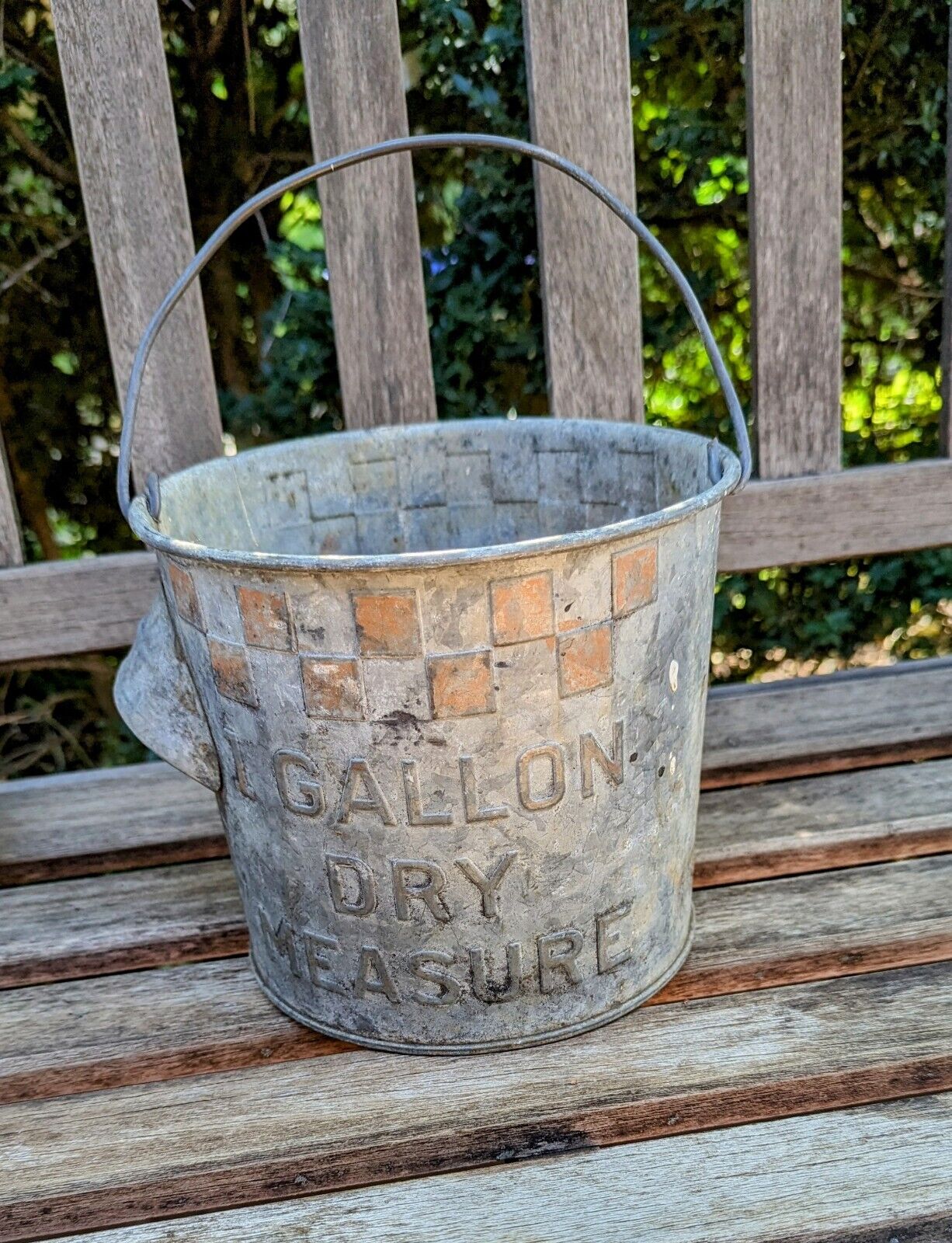 Vintage Purina Grain Bucket With Handle 