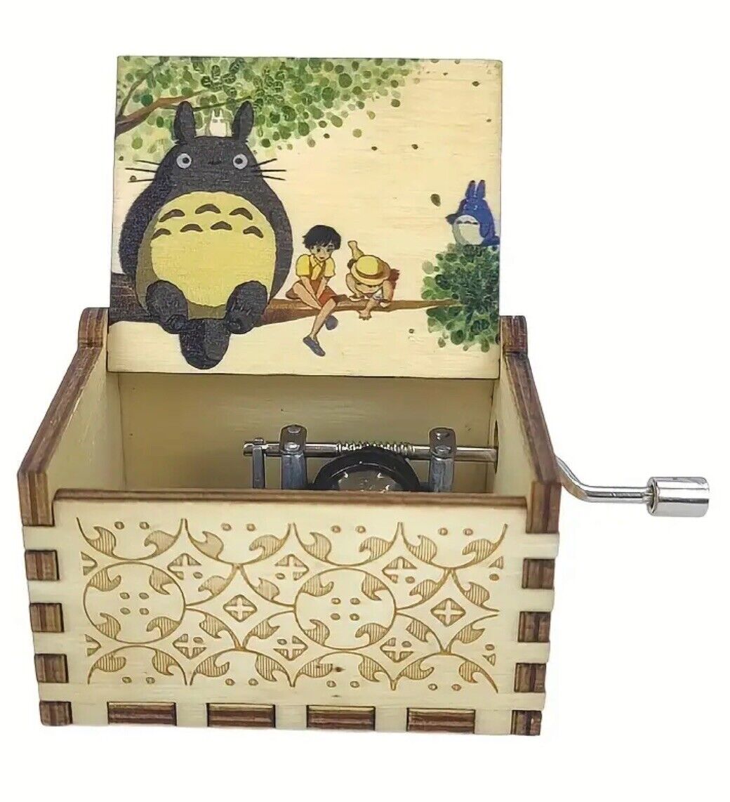 My Neighbor Totoro music box Wood new Carved Music Box gift plays theme song