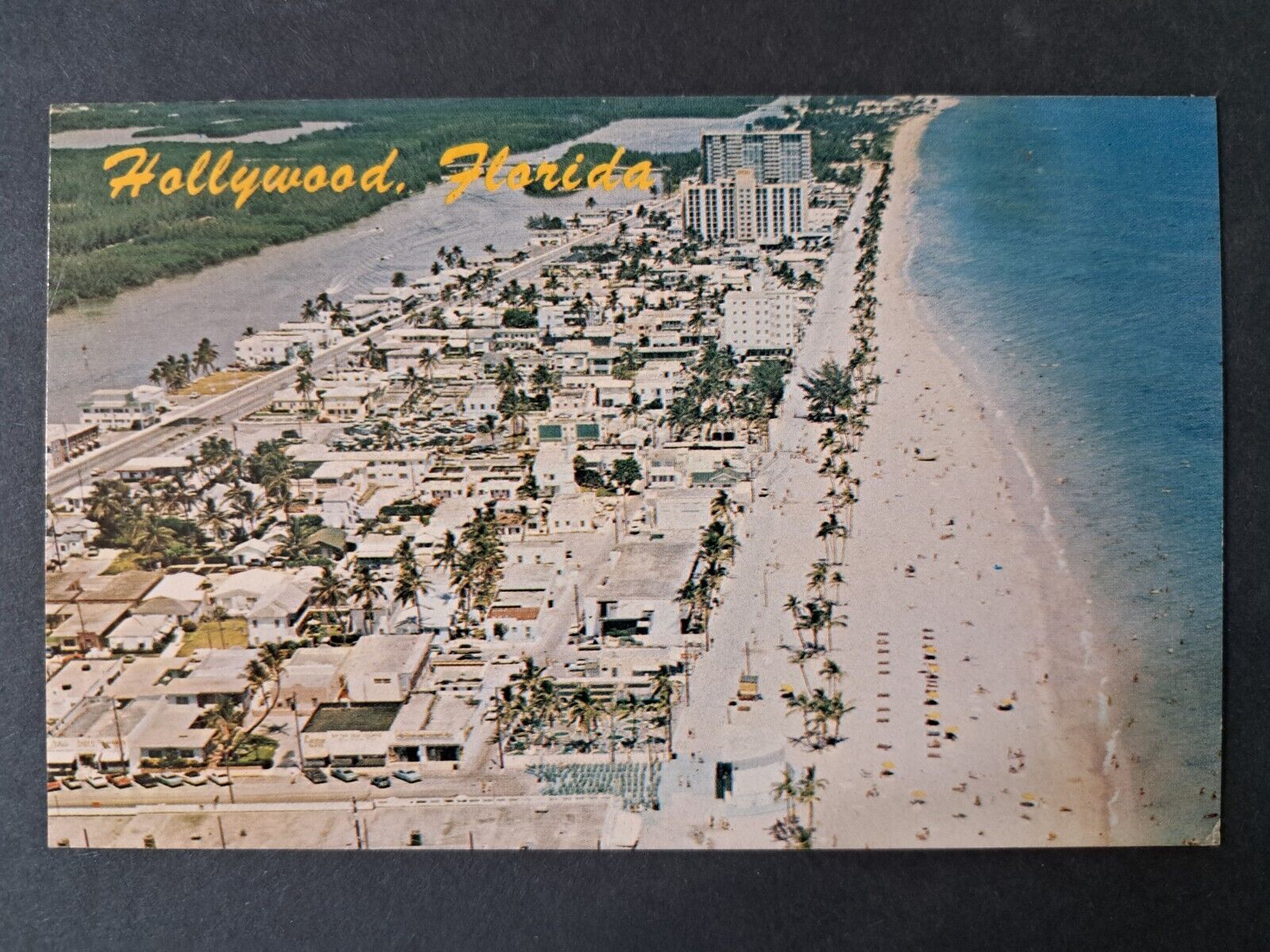 Postcard Hollywood Beach Florida
