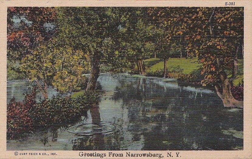  Postcard Greetings Narrowsburg NY