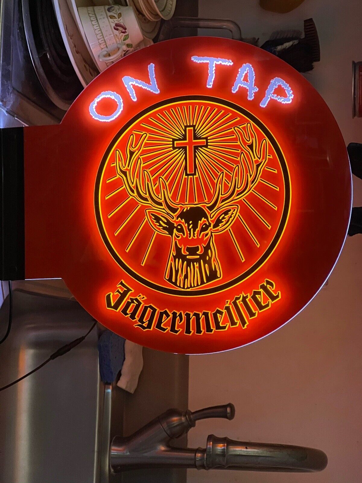 Vintage Jägermeister 3D Deer Stag Head LED Sign