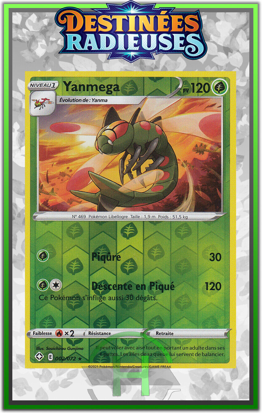 Yanmega Reverse - EB4.5:Radiant Destinations - 002/072 - Pokemon Card New FR