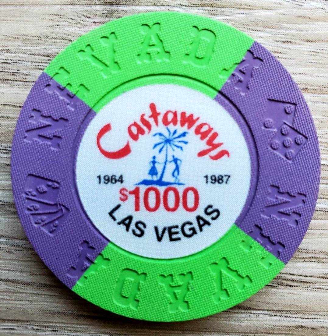 $1000 Las Vegas Castaways Borland #N5940 Casino Chip - Uncirculated
