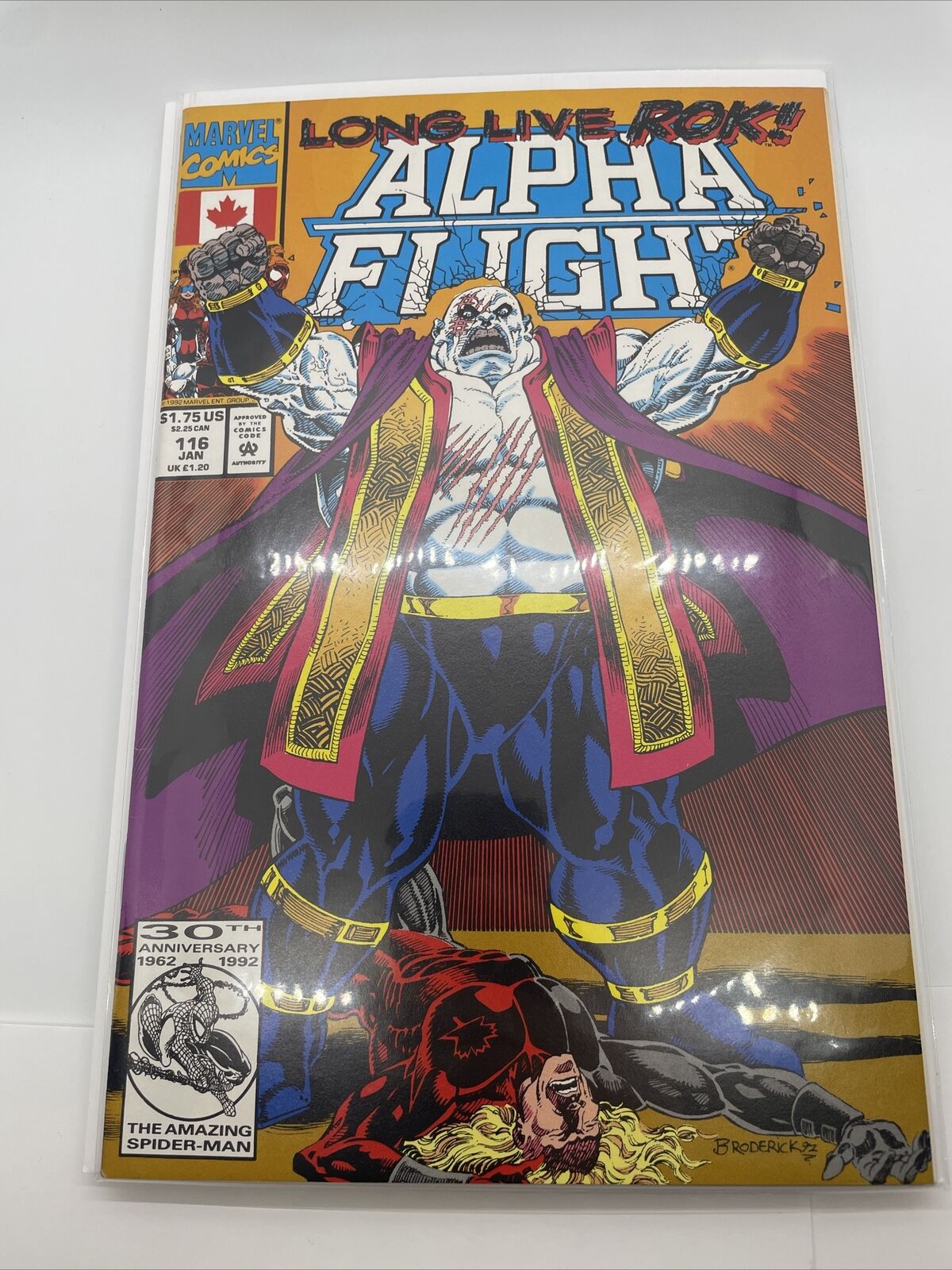 Alpha Flight #116 (January 1993) Long Live Rok Marvel Comics B&B Fast Shipping