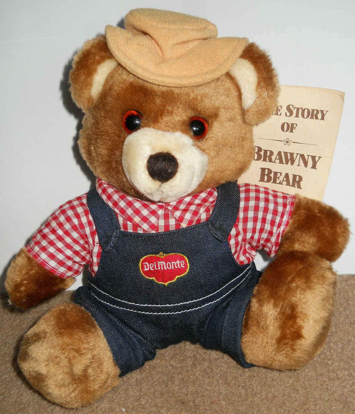 VTG 1985 Advertising Collectible w/Tag Del Monte Country Yumkins Brawny Bear Toy