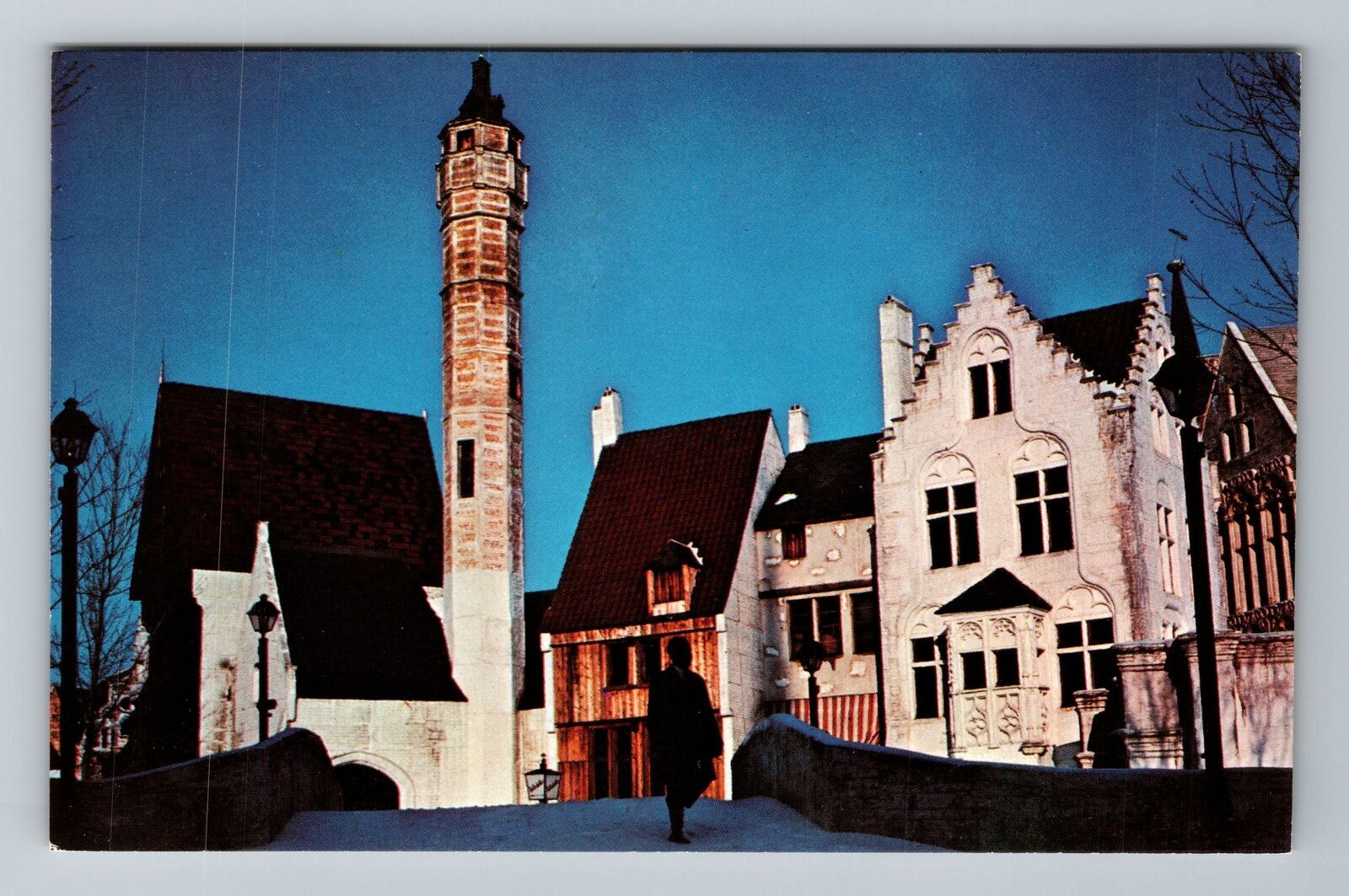 Queens NY-New York, The Belgian Village, International Exhibit Vintage Postcard