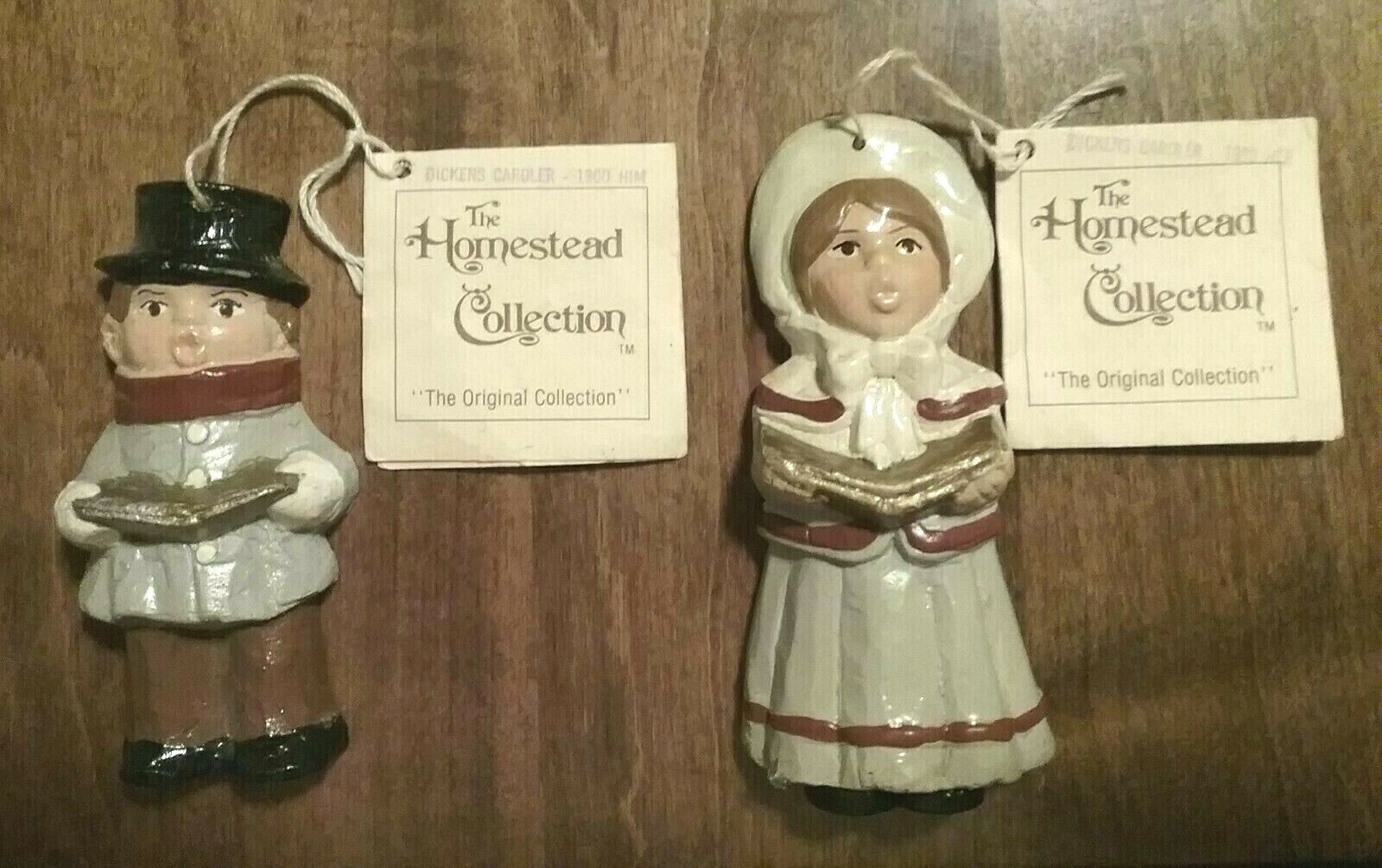 The Homestead Collection Dickens Carolers Christmas Ornaments Ike Sandy Spillman