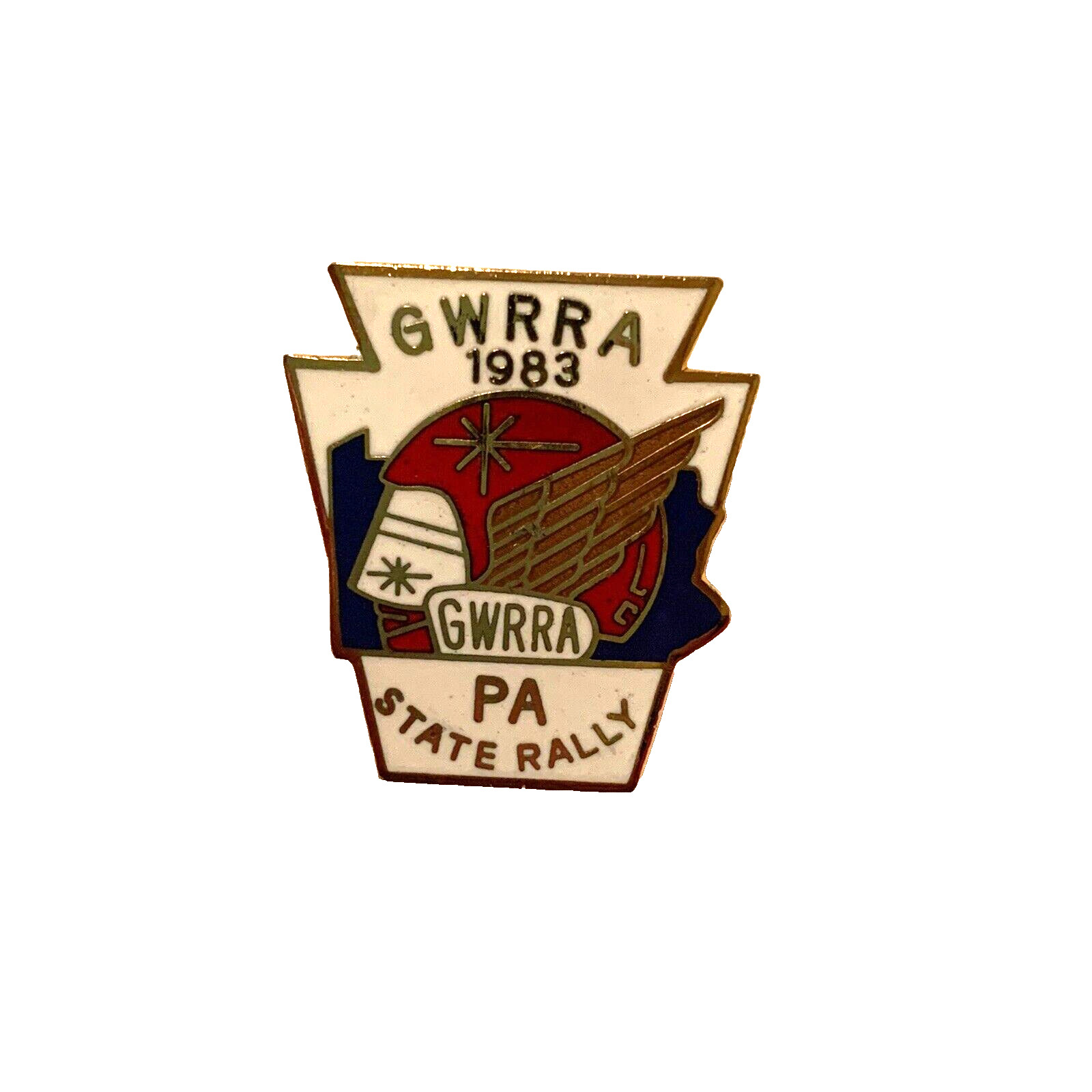 GWRRA Gold Wing Road Riders Association of PA State Rally MOTORCYCLE Screw Back