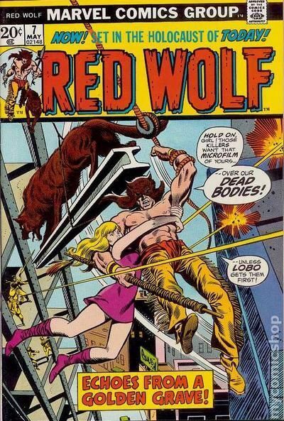 Red Wolf #7 VG/FN 5.0 1973 Stock Image Low Grade