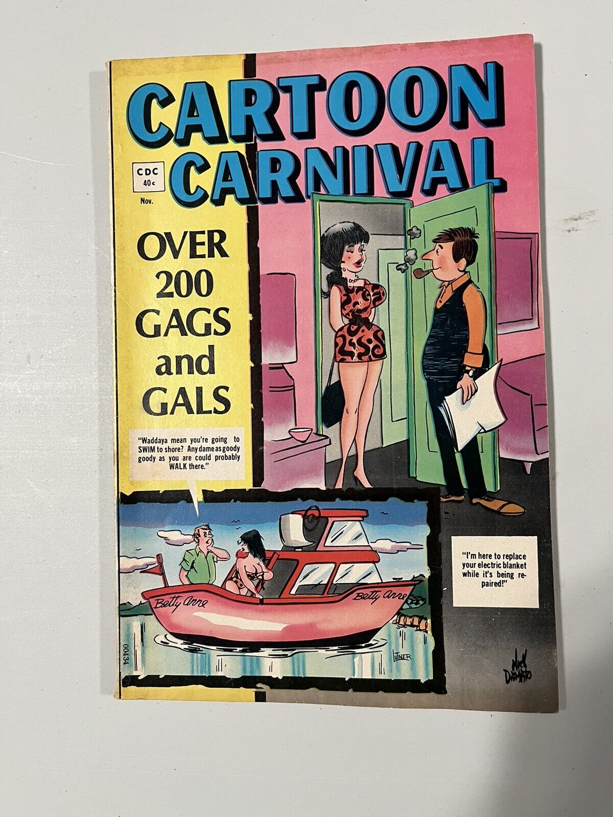 Vintage Cartoon Carnival Nov 1971 Vol 9 No 42 Comic Magazine