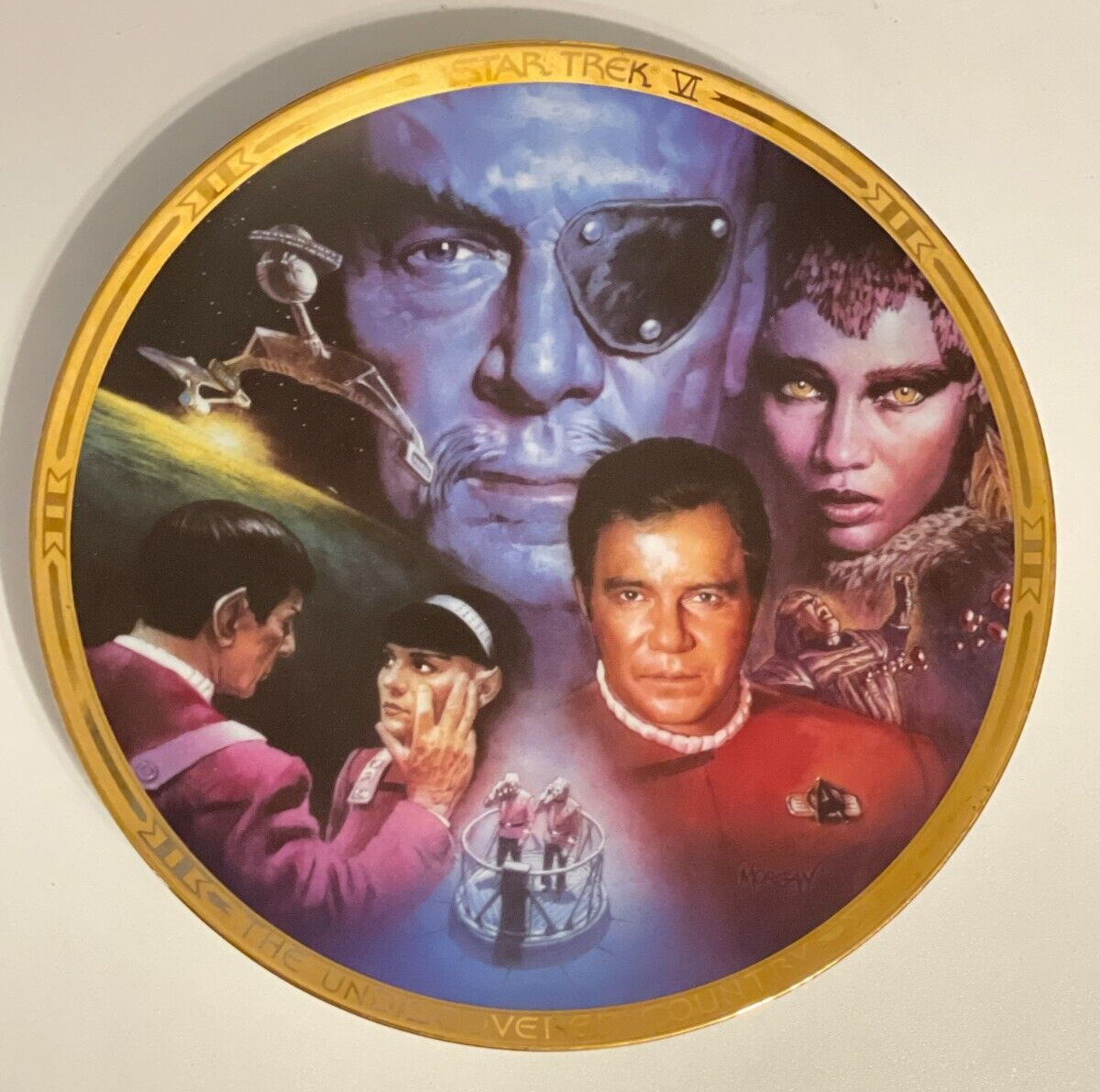 Star Trek Hamilton Collector Plate Star Trek VI: The Undiscovered Country #0508D