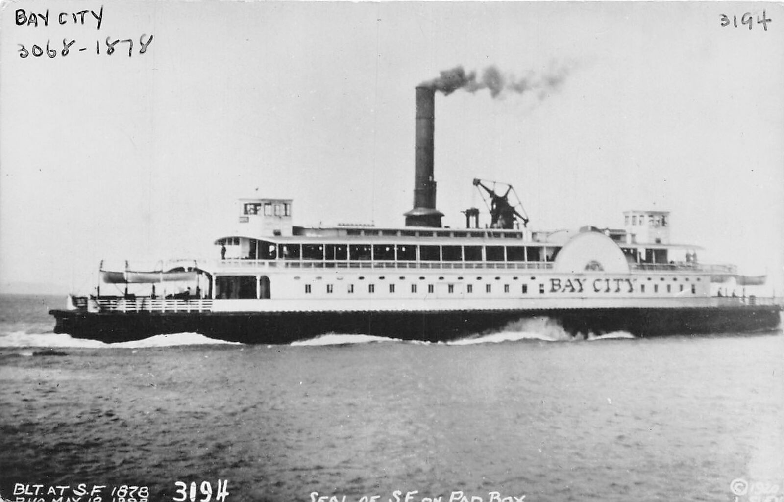 J36/ Ship RPPC Postcard c1950s Steamer \