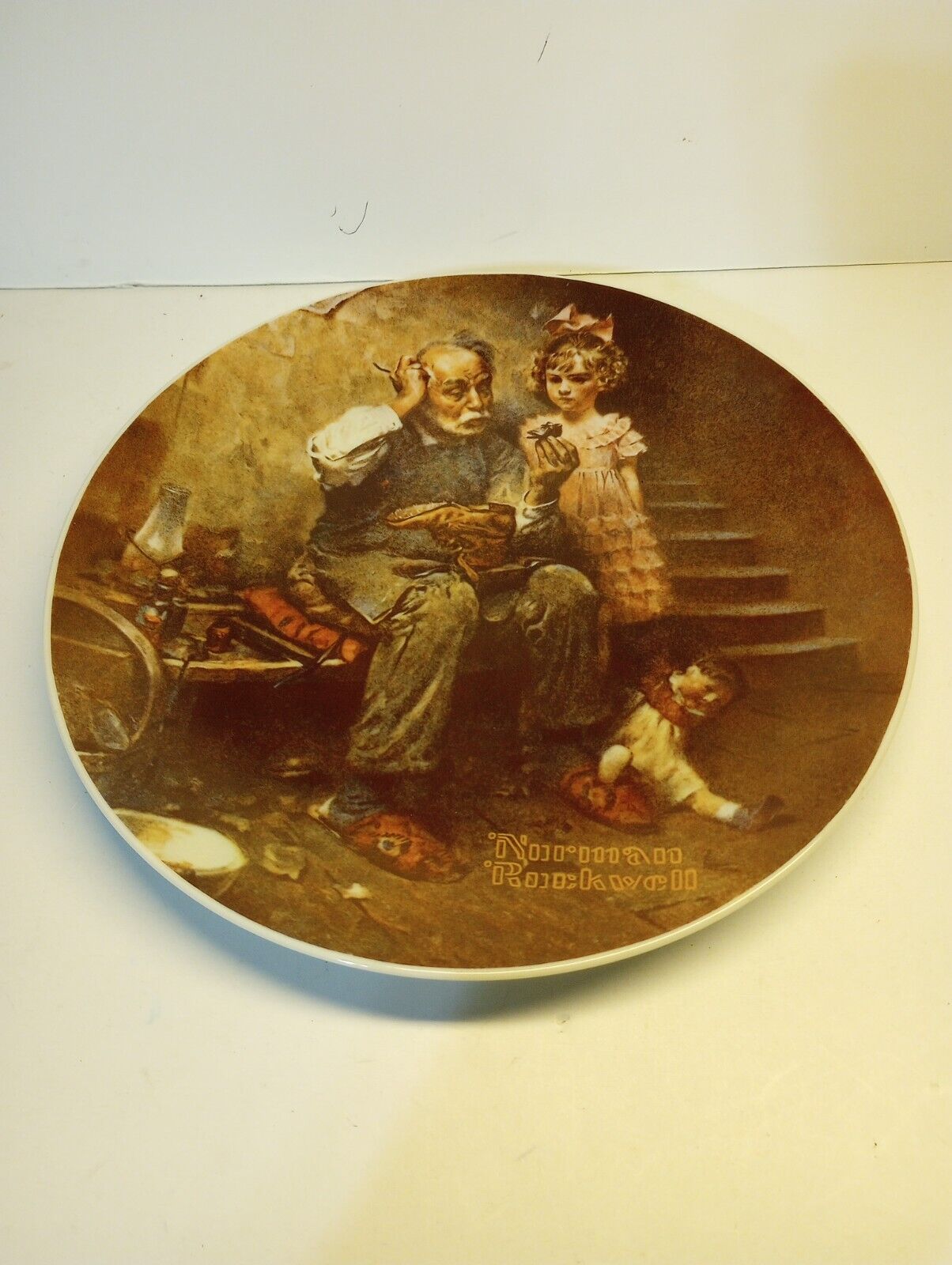 Norman Rockwell The Cobbler Collector\'s Plate