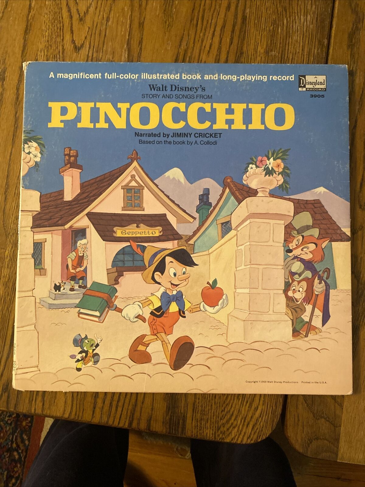 Vintage Disney 1969 Pinocchio Album