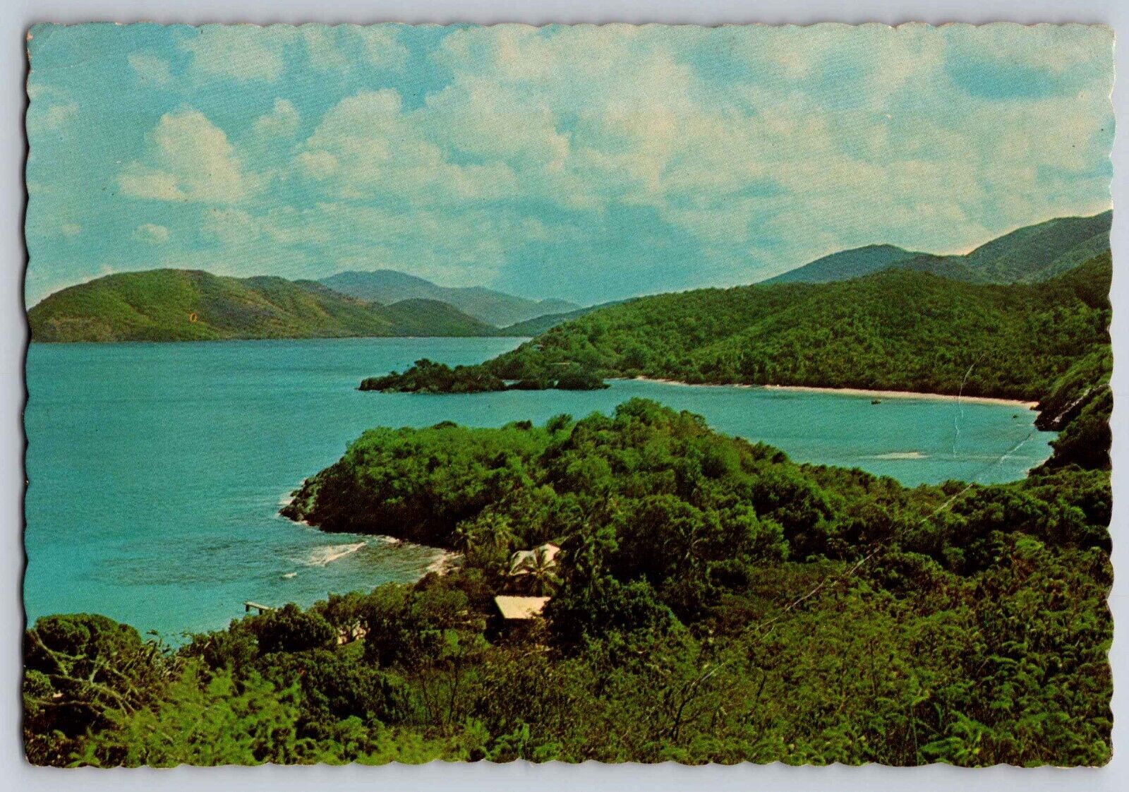 Postcard Birds Eye View Hawk\'s Nest St. John Virgin Islands unp     B 20