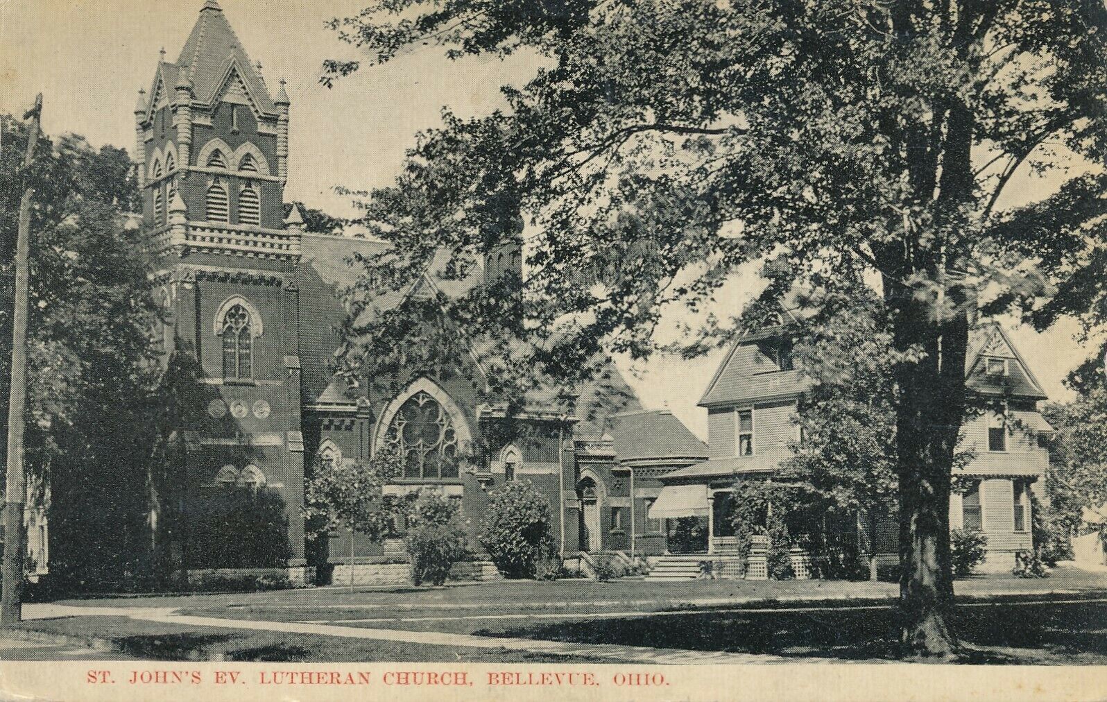 BELLEVUE OH – St. John’s Evangelical Lutheran Church - 1922