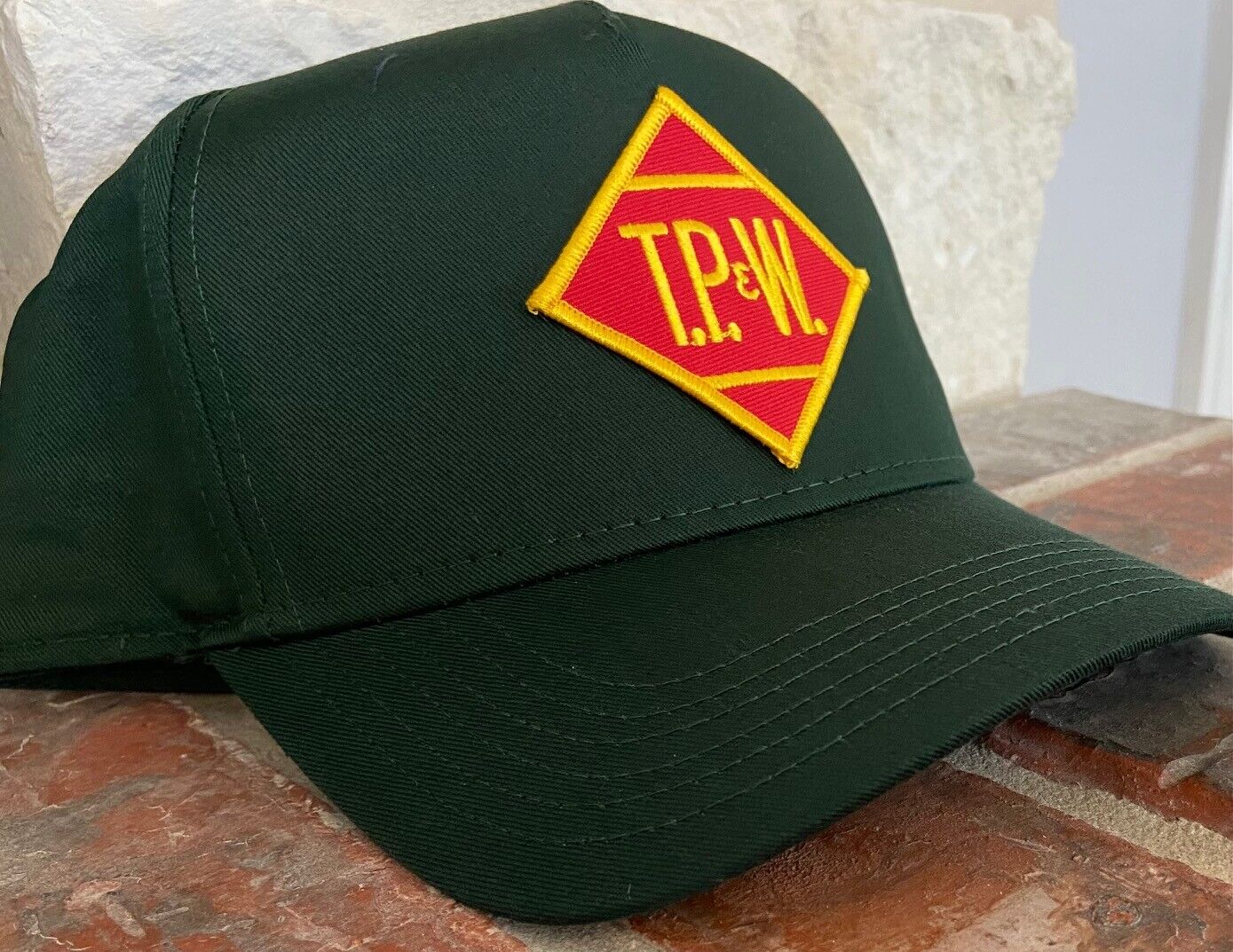 Cap / Hat - (Dark Green) -Toledo, Peoria and Western Railway (TPW) #11427- NEW