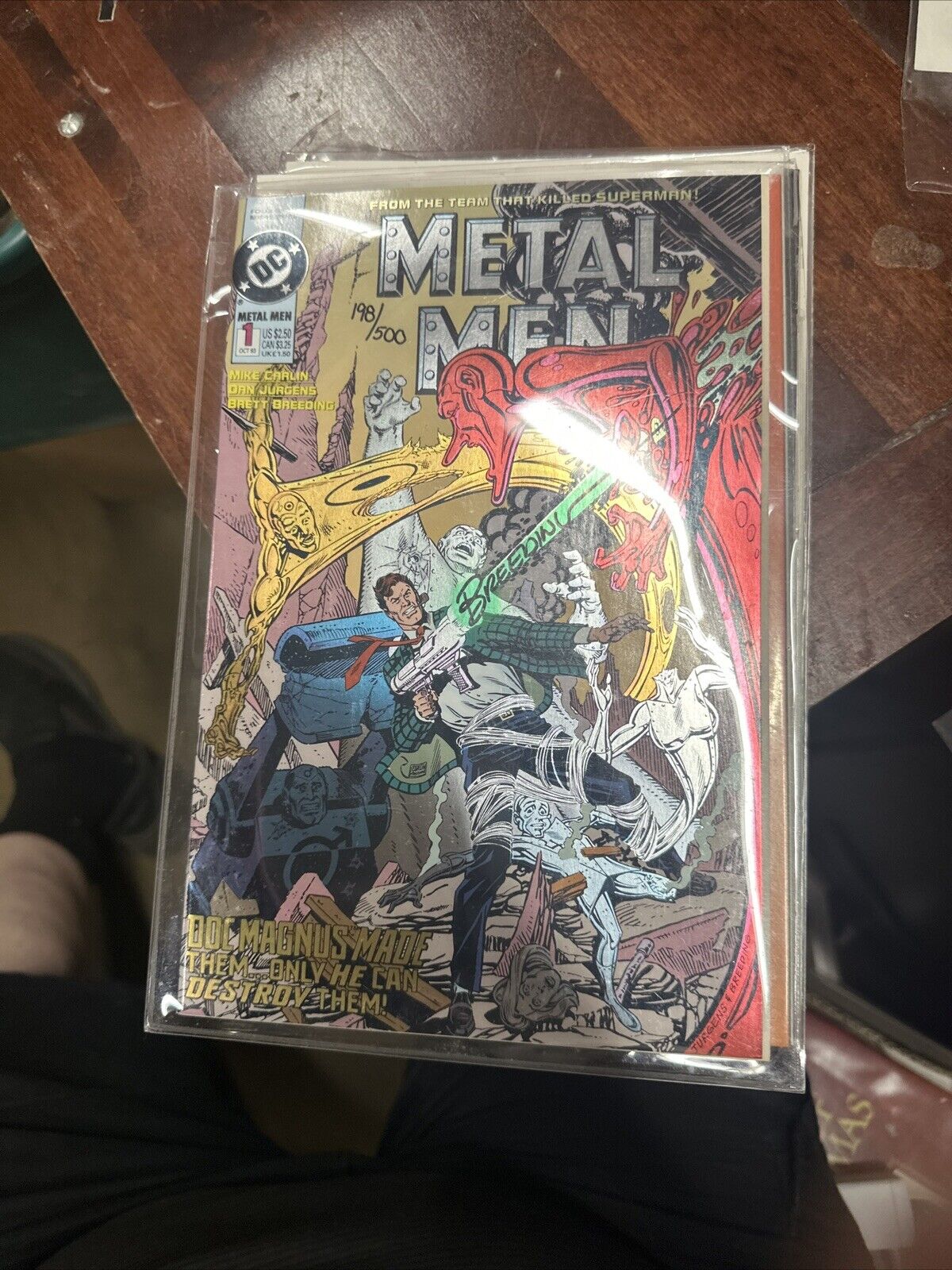 METAL MEN #1 (1993) DC Comics  1st ISSUE Justice League, Doom Patrol Signed
