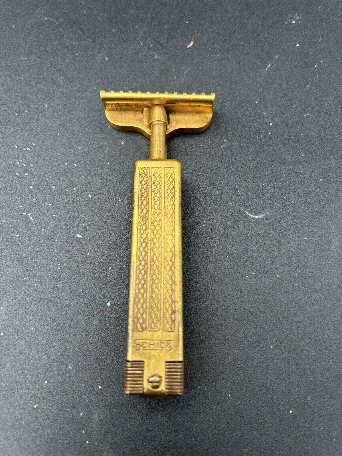Vintage Gold Tone  Schick Repeating Safety Razor \
