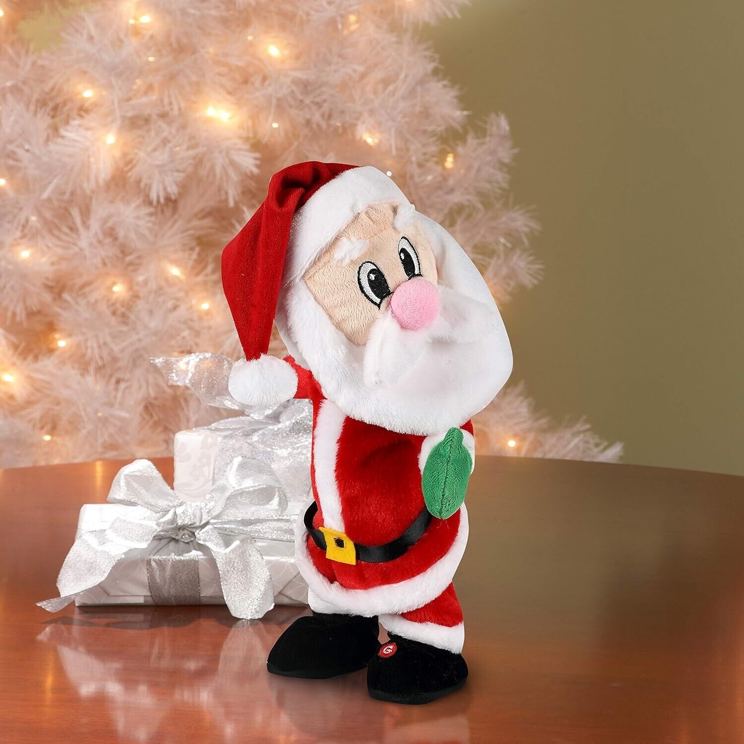 Gemmy Twerking Dancing Santa Bluetooth Plush – Compatible with Alexa