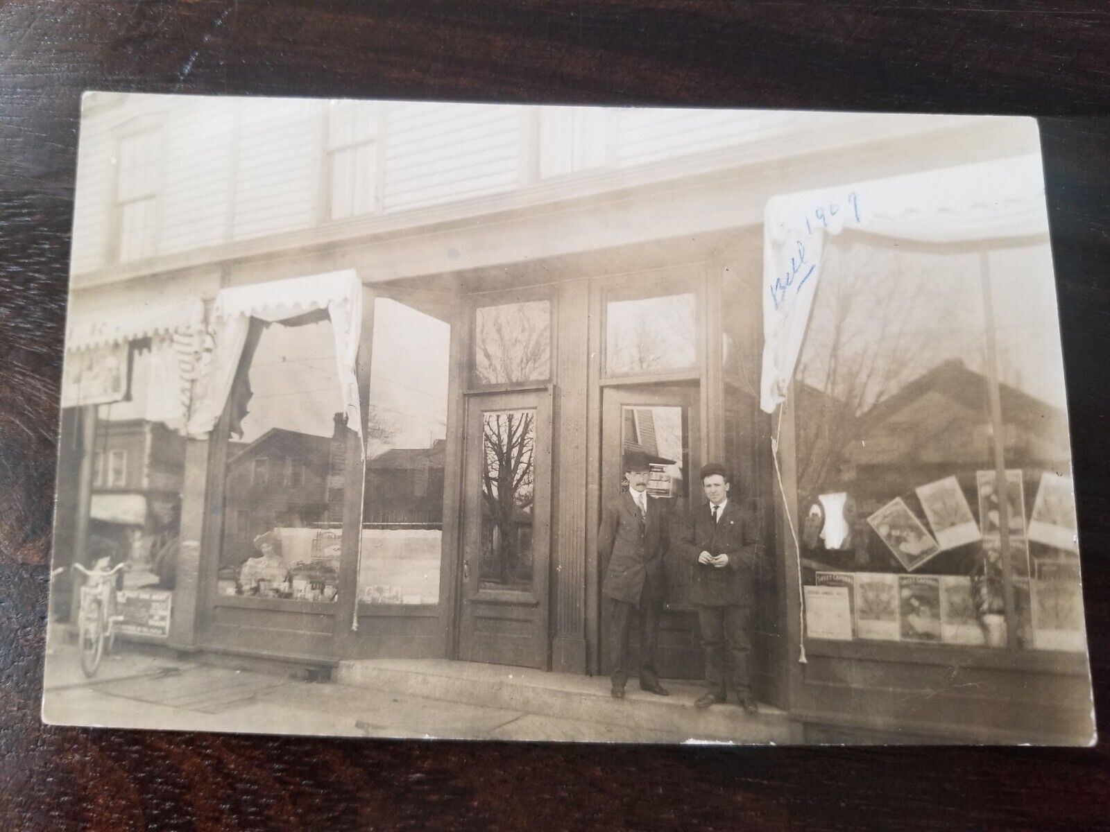 Nice 1907 Store Front Real Photo Postcard RPPC Advertising