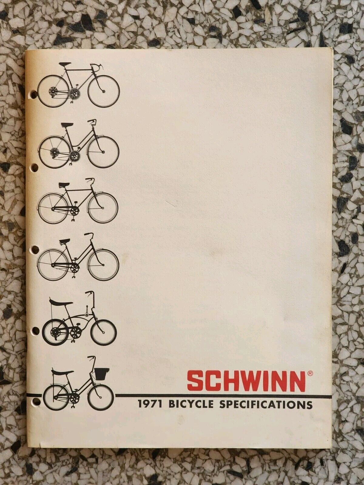 Vintage 1971 Schwinn Bicycle Specifications Catalog Guide Stingray Krate