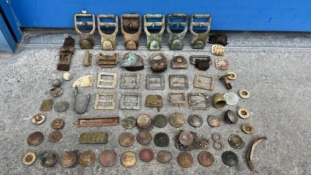 WW1 German relics from Battle of Saint-Mihiel 1918 WW1 Buttons, Ring, Buckle etc