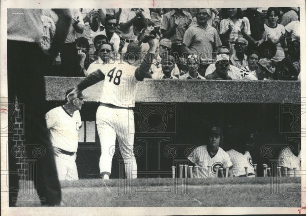 1976 Press Photo Cubs pitcher Rick Reuschel ejected