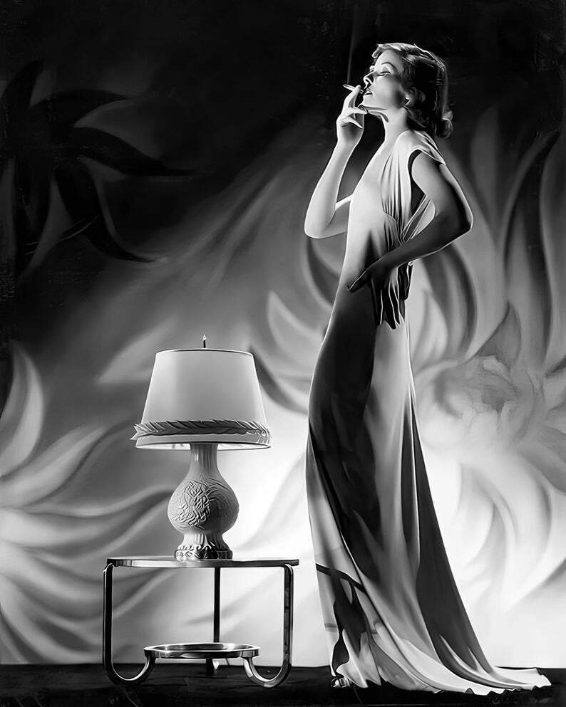 Katharine Hepburn Art Deco Photo Poster Framing Print 8 x 10