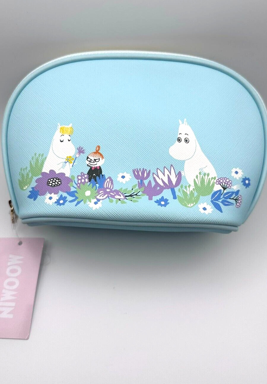 Moomin Characters Multi pouch  ellipse　Blue color From Japan