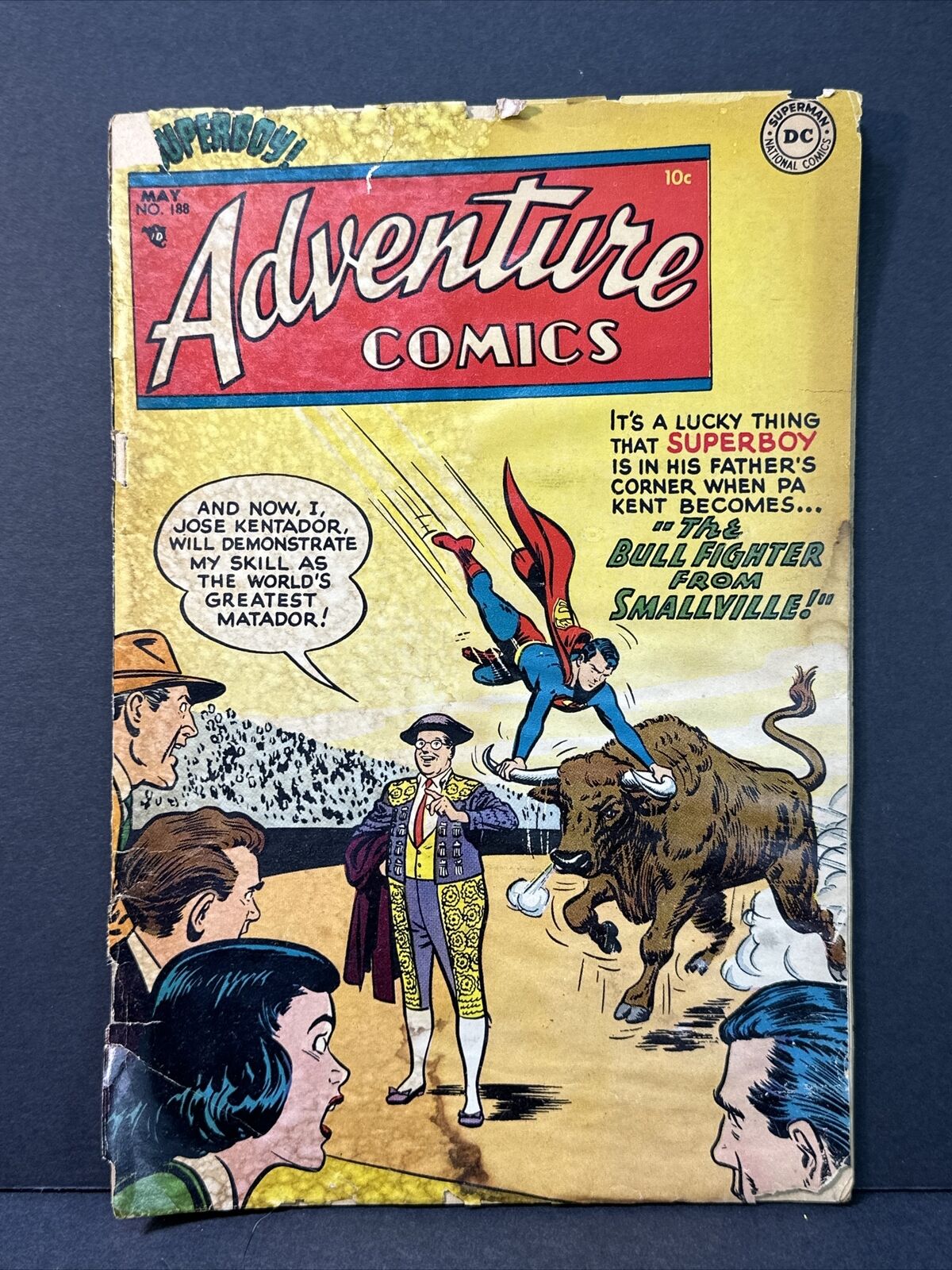 Adventure Comics #188 - The Bullfighter from Smallville (DC, 1953) Poor