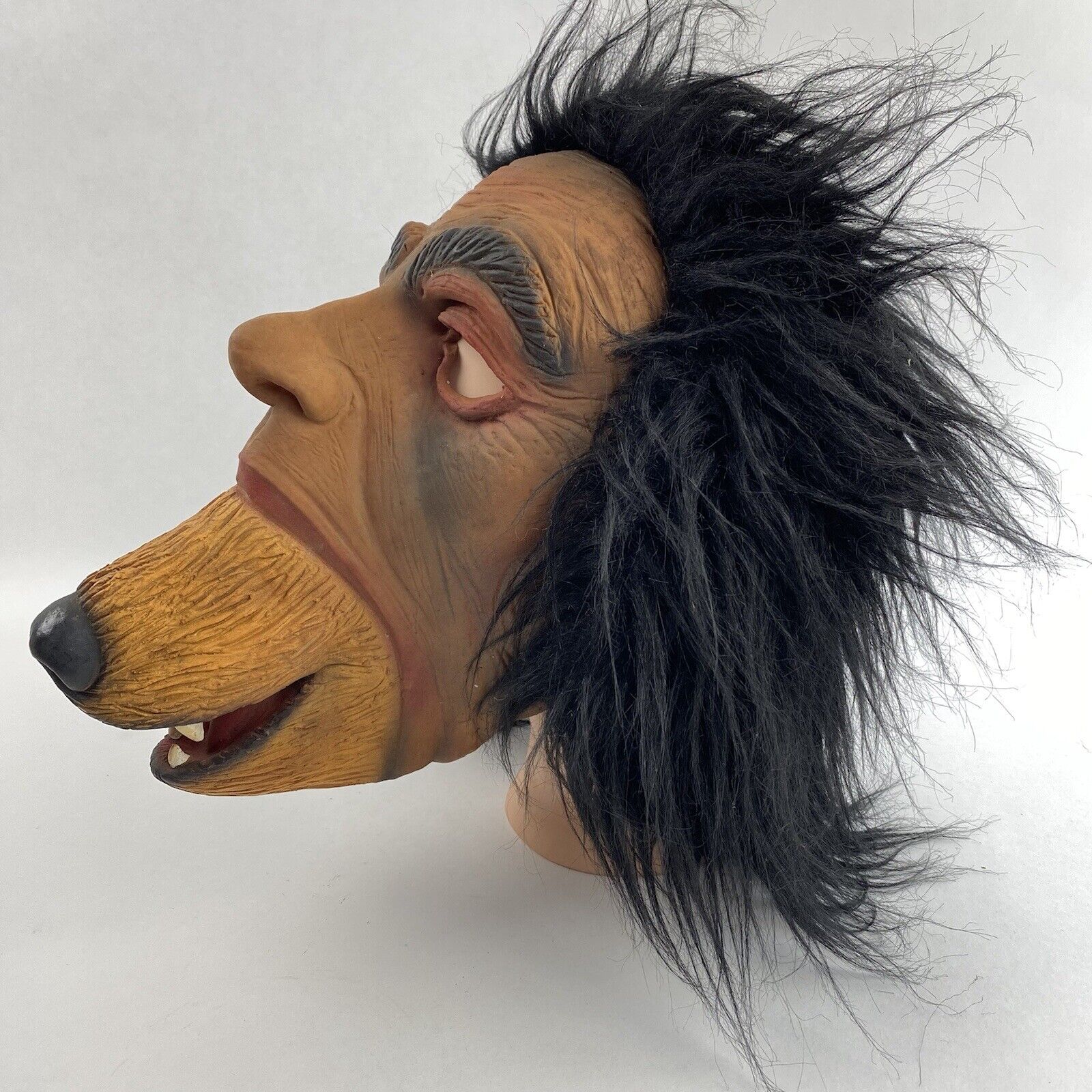 Vintage Topstone Man Dog Wolf Mouth Monster Mask Halloween Scarce Horror