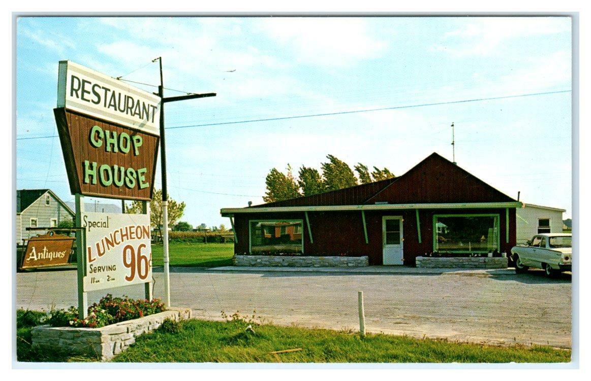 AU  GRES, Michigan MI ~ Roadside CHOP HOUSE RESTAURANT Arenac County  Postcard