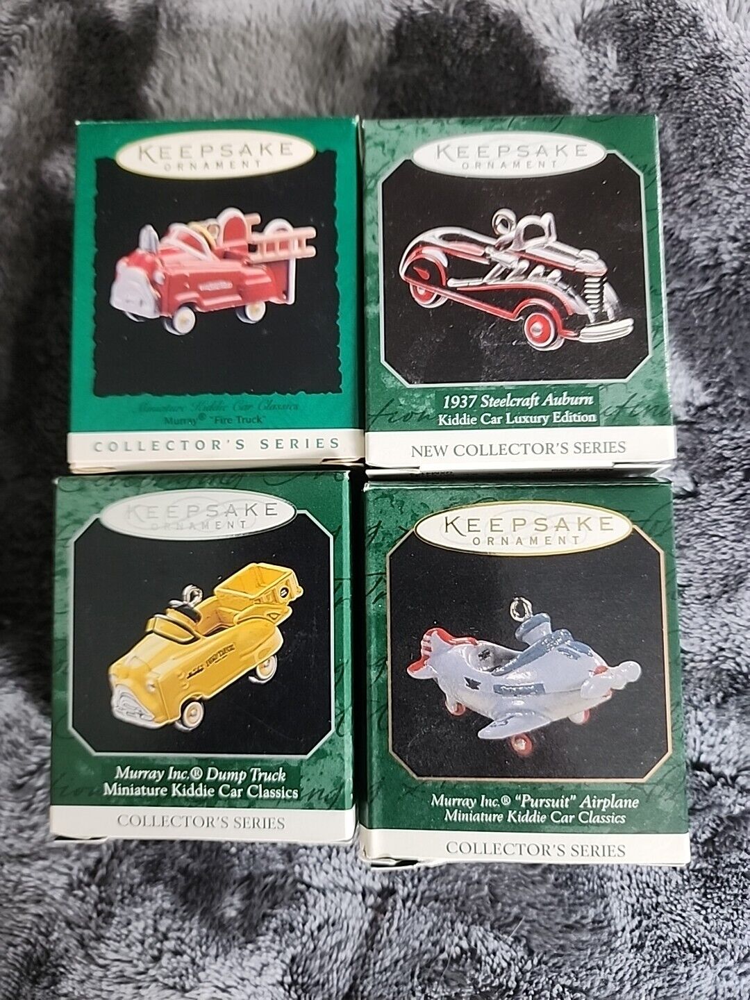Hallmark Keepsake Mini Ornaments Murray Miniature Kiddie Car Classics Lot Of 4