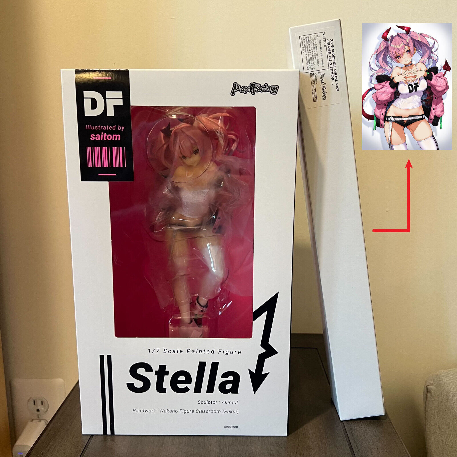 Stella 1/7 Scale Figure W/ BONUS POSTER - Saitom DF Max Factory PRE OWNED