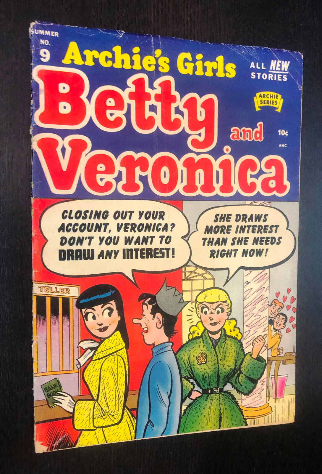 ARCHIE\'S GIRLS BETTY AND VERONICA #9 -- 1953 -- Good -- Golden Age Humor