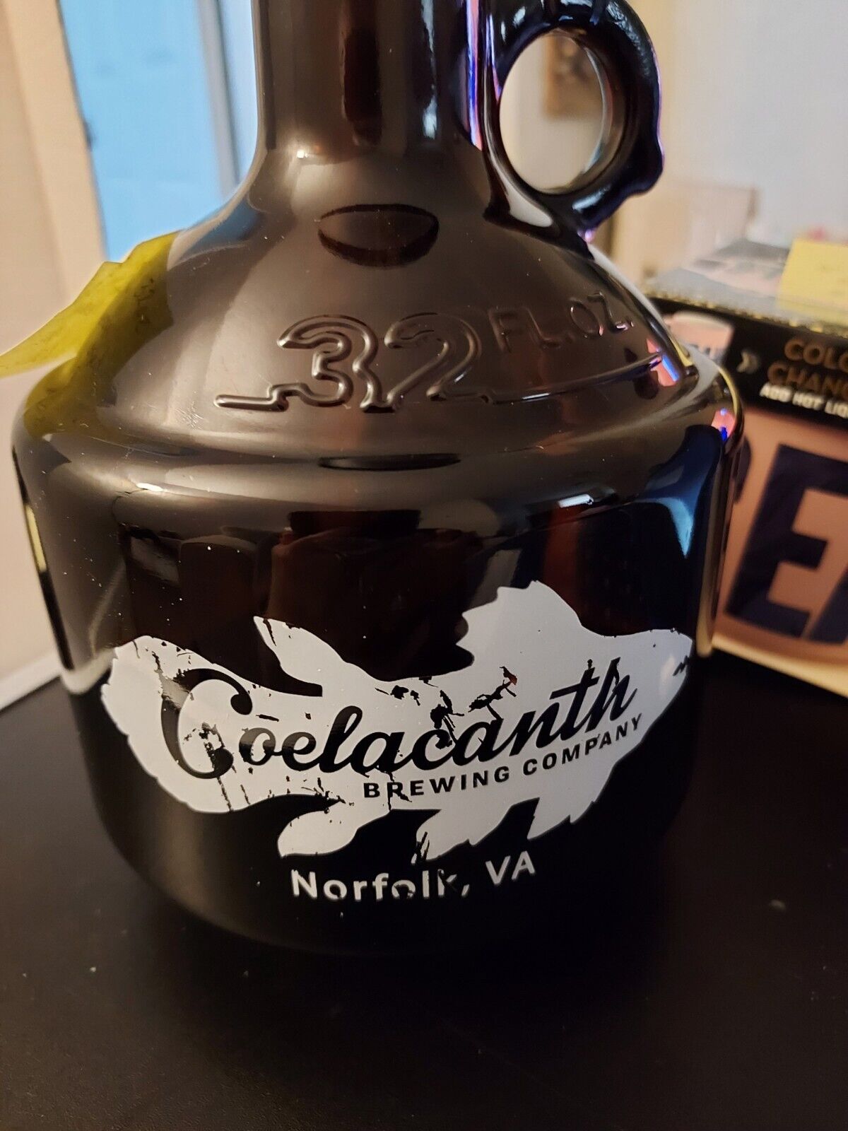 Coelacanth Brewing Company Norfolk VA- Beer Growler Never Used. 32oz